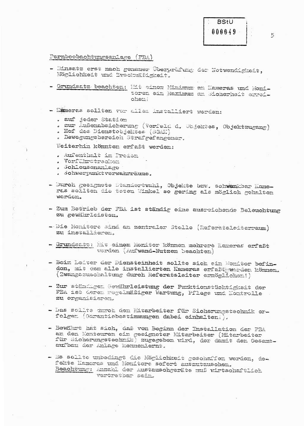 Sicherungs- und Nachrichtentechnik in UHA [Untersuchungshaftanstalten, Ministerium für Staatssicherheit, Deutsche Demokratische Republik (DDR)], Abteilung (Abt.) ⅩⅣ, Berlin 1980, Seite 5 (Si.-NT UHA MfS DDR Abt. ⅩⅣ /80 1980, S. 5)