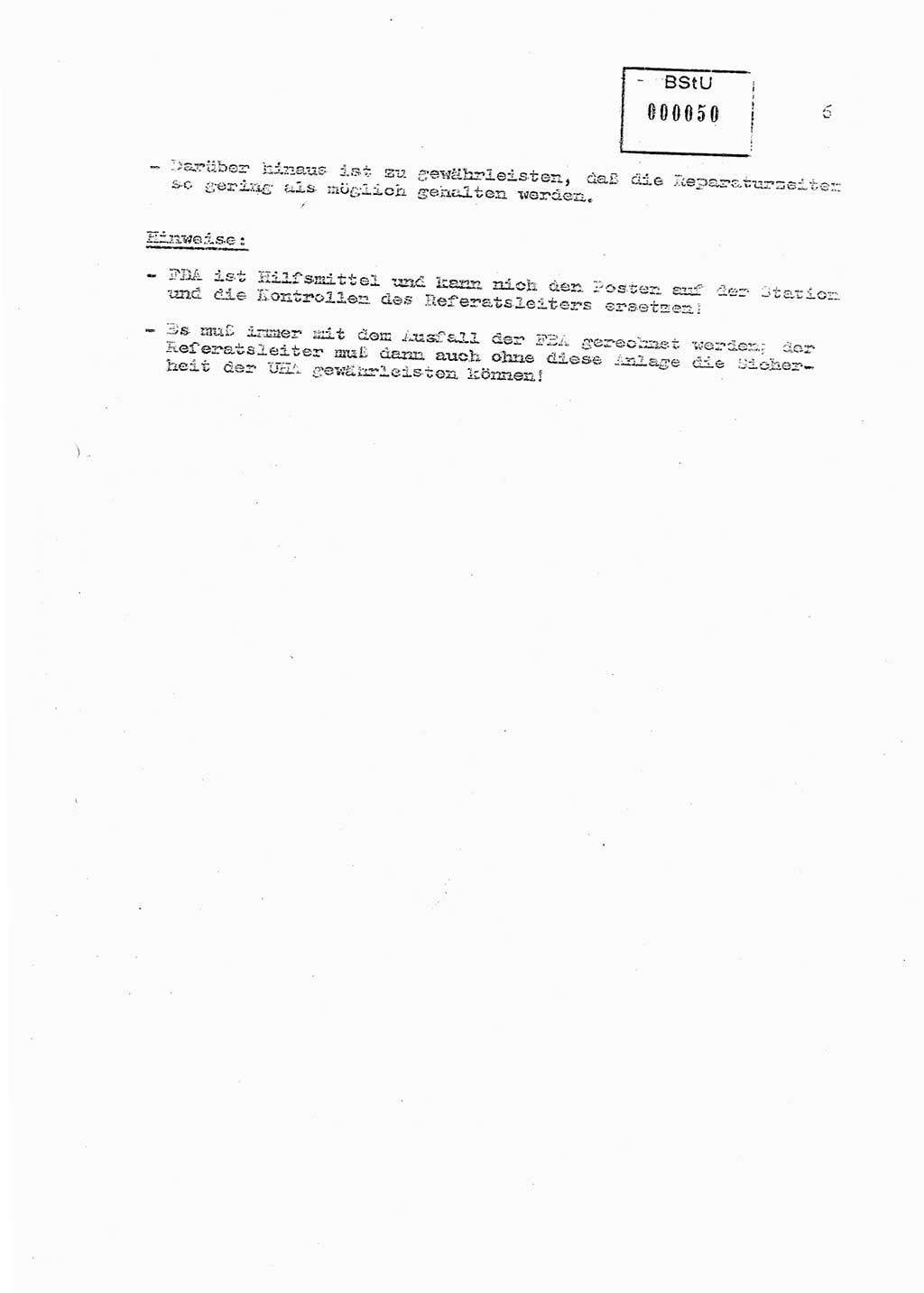 Sicherungs- und Nachrichtentechnik in UHA [Untersuchungshaftanstalten, Ministerium für Staatssicherheit, Deutsche Demokratische Republik (DDR)], Abteilung (Abt.) ⅩⅣ, Berlin 1980, Seite 6 (Si.-NT UHA MfS DDR Abt. ⅩⅣ /80 1980, S. 6)
