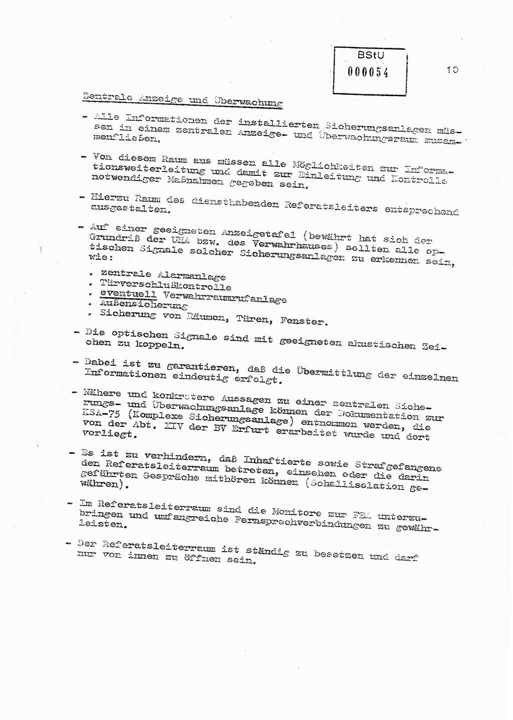 Sicherungs- und Nachrichtentechnik in UHA [Untersuchungshaftanstalten, Ministerium für Staatssicherheit, Deutsche Demokratische Republik (DDR)], Abteilung (Abt.) ⅩⅣ, Berlin 1980, Seite 10 (Si.-NT UHA MfS DDR Abt. ⅩⅣ /80 1980, S. 10)
