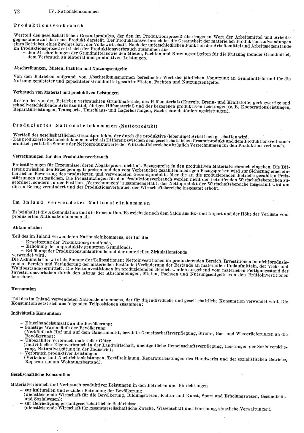 Statistisches Jahrbuch der Deutschen Demokratischen Republik (DDR) 1980, Seite 72 (Stat. Jb. DDR 1980, S. 72)