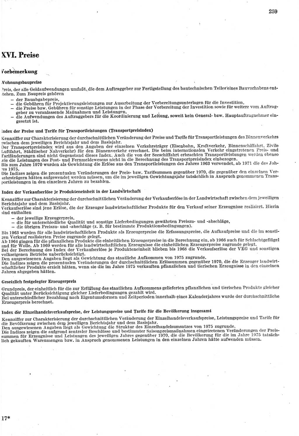 Statistisches Jahrbuch der Deutschen Demokratischen Republik (DDR) 1980, Seite 259 (Stat. Jb. DDR 1980, S. 259)