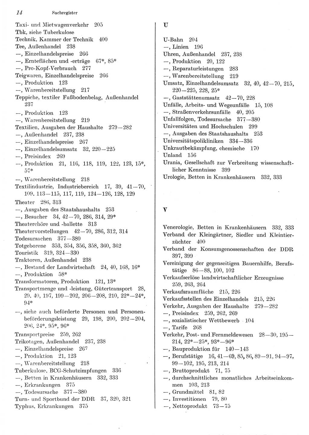 Statistisches Jahrbuch der Deutschen Demokratischen Republik (DDR) 1980, Seite 14 (Stat. Jb. DDR 1980, S. 14)