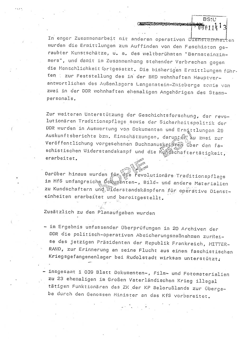 Jahresbericht der Hauptabteilung (HA) Ⅸ 1981, Analyse über die Entwicklung und die Wirksamkeit der politisch-operativen Arbeit der Linie Ⅸ in der Zeit vom 1. Januar 1981 bis 30. September 1981, Ministerium für Staatssicherheit (MfS) der Deutschen Demokratischen Republik (DDR), Hauptabteilung Ⅸ, Berlin 1981, Seite 113 (Anal. MfS DDR HA Ⅸ /81 1981, S. 113)