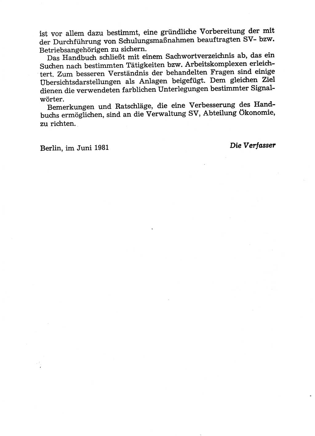 Handbuch für Betriebsangehörige, Abteilung Strafvollzug (SV) [Ministerium des Innern (MdI) Deutsche Demokratische Republik (DDR)] 1981, Seite 12 (Hb. BA Abt. SV MdI DDR 1981, S. 12)