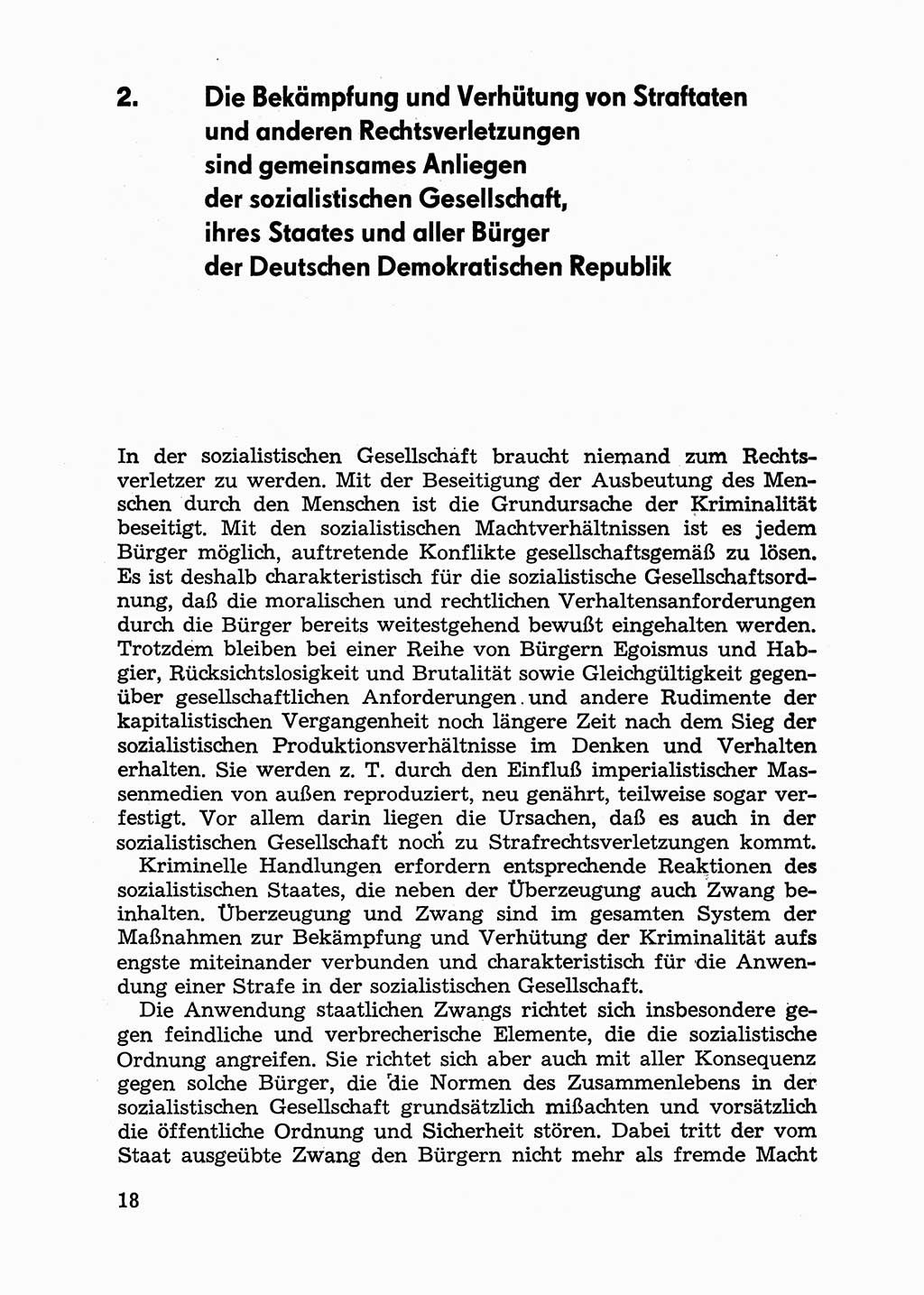 Handbuch für Betriebsangehörige, Abteilung Strafvollzug (SV) [Ministerium des Innern (MdI) Deutsche Demokratische Republik (DDR)] 1981, Seite 18 (Hb. BA Abt. SV MdI DDR 1981, S. 18)