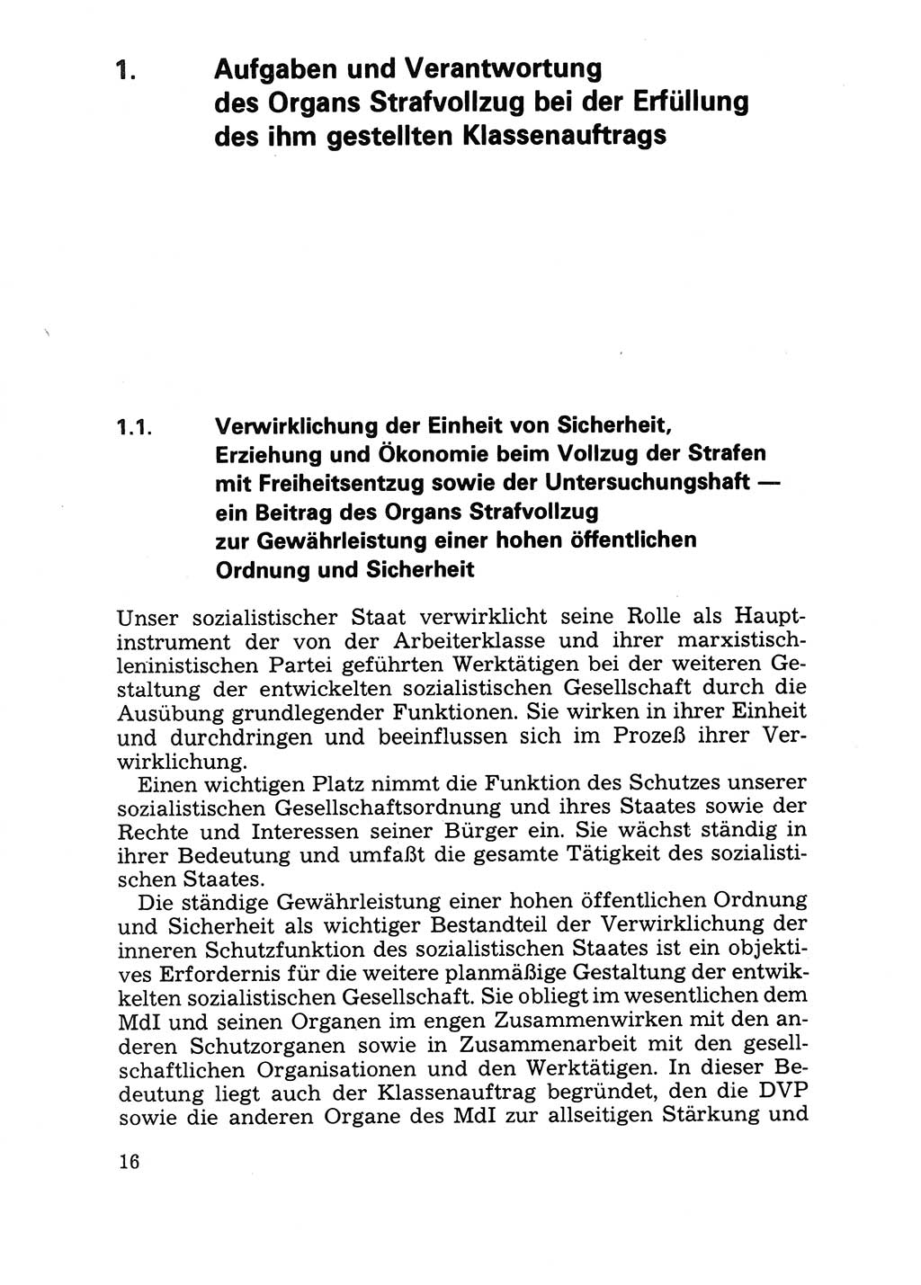 Handbuch für operative Dienste, Abteilung Strafvollzug (SV) [Ministerium des Innern (MdI) Deutsche Demokratische Republik (DDR)] 1981, Seite 16 (Hb. op. D. Abt. SV MdI DDR 1981, S. 16)