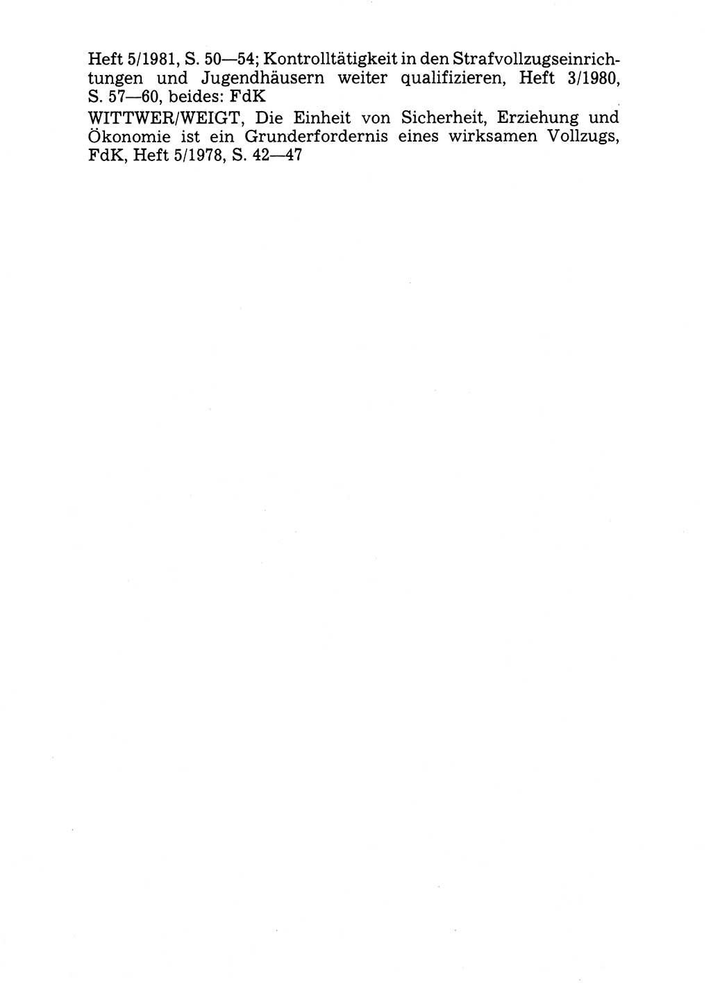 Handbuch für operative Dienste, Abteilung Strafvollzug (SV) [Ministerium des Innern (MdI) Deutsche Demokratische Republik (DDR)] 1981, Seite 22 (Hb. op. D. Abt. SV MdI DDR 1981, S. 22)