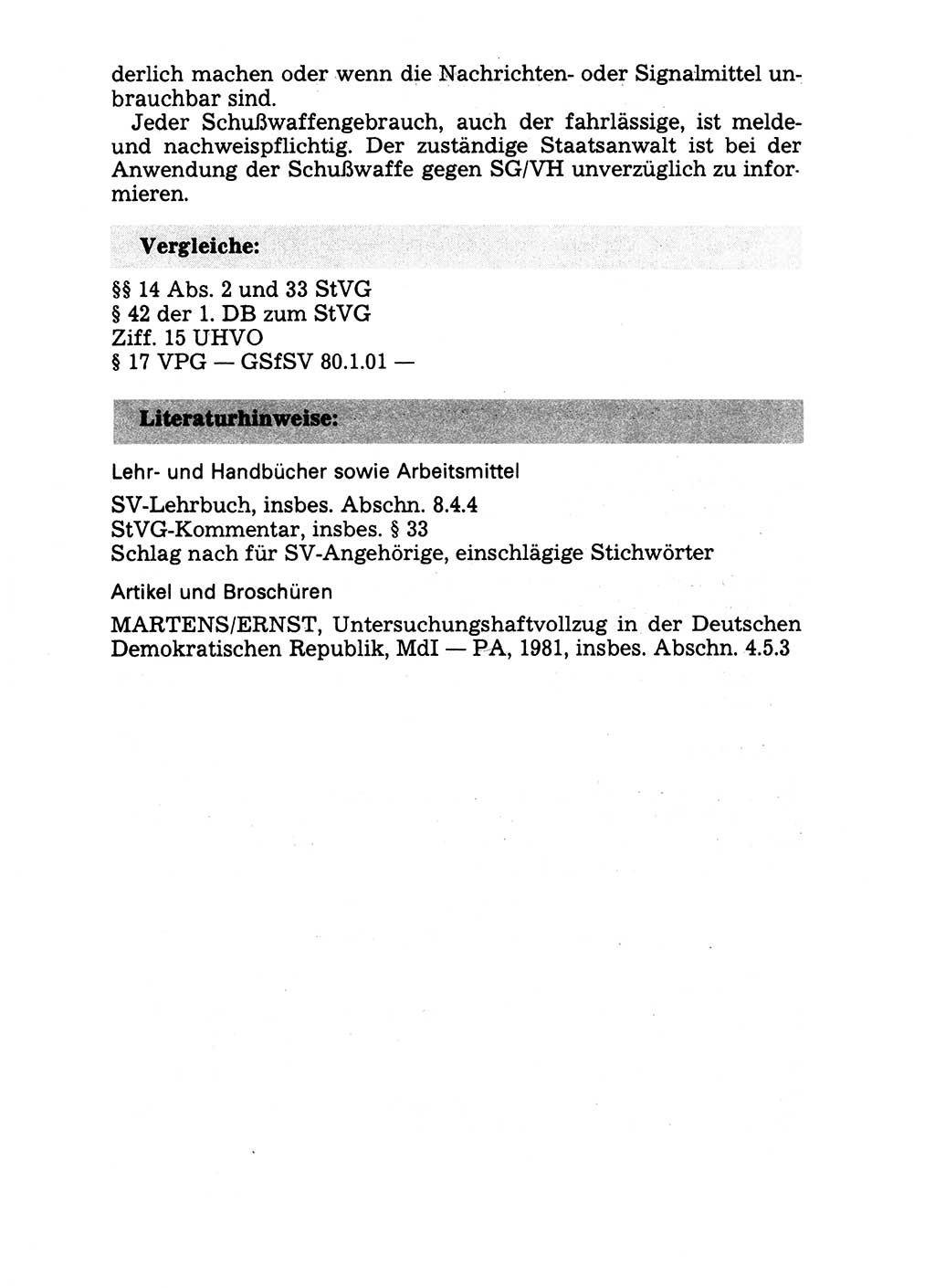 Handbuch für operative Dienste, Abteilung Strafvollzug (SV) [Ministerium des Innern (MdI) Deutsche Demokratische Republik (DDR)] 1981, Seite 44 (Hb. op. D. Abt. SV MdI DDR 1981, S. 44)