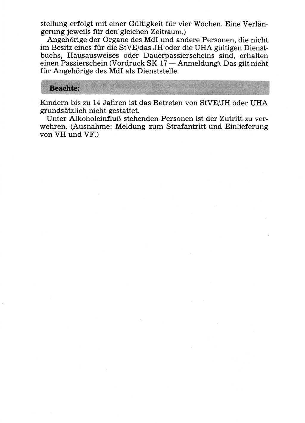 Handbuch für operative Dienste, Abteilung Strafvollzug (SV) [Ministerium des Innern (MdI) Deutsche Demokratische Republik (DDR)] 1981, Seite 50 (Hb. op. D. Abt. SV MdI DDR 1981, S. 50)
