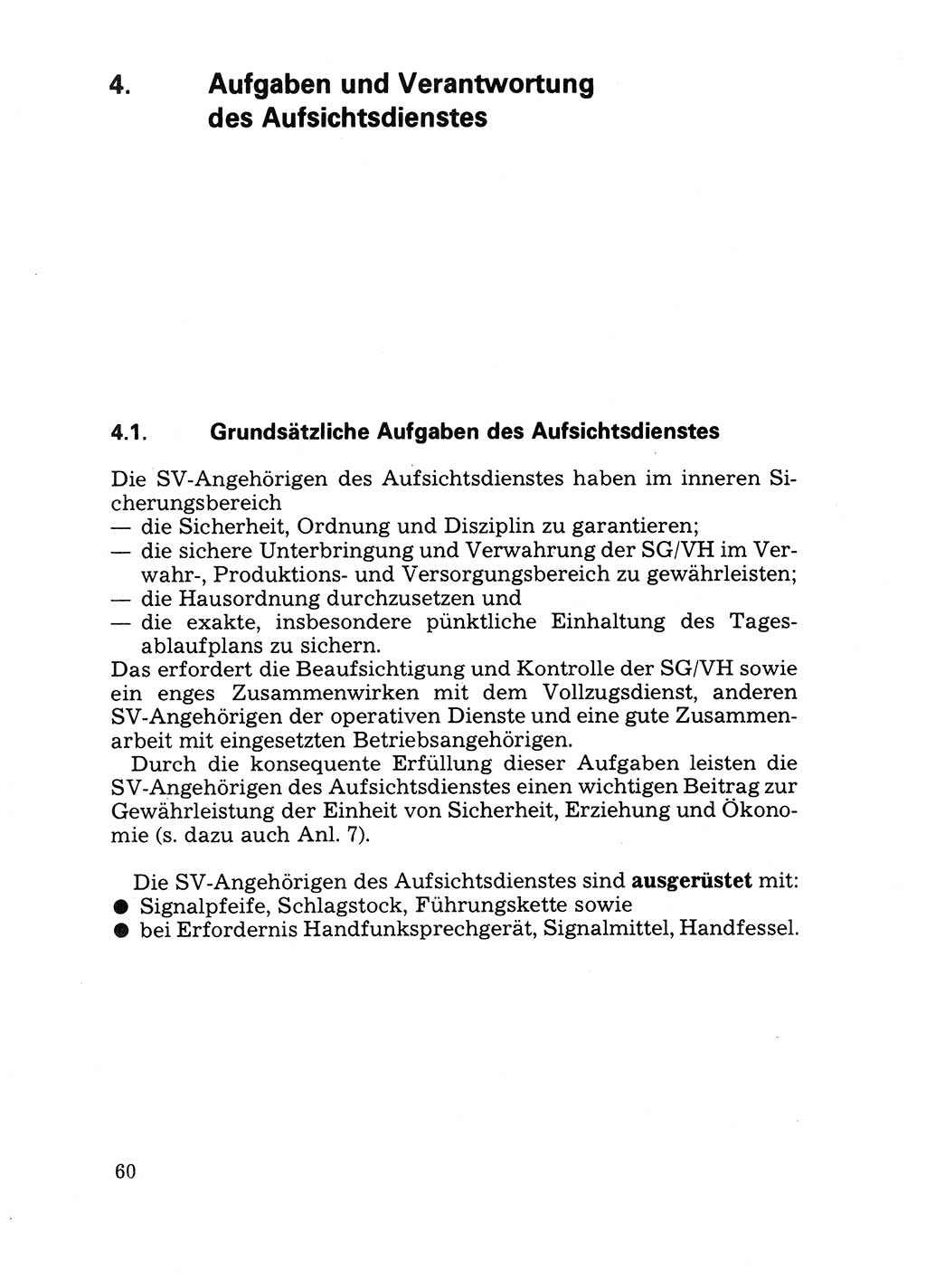 Handbuch für operative Dienste, Abteilung Strafvollzug (SV) [Ministerium des Innern (MdI) Deutsche Demokratische Republik (DDR)] 1981, Seite 60 (Hb. op. D. Abt. SV MdI DDR 1981, S. 60)