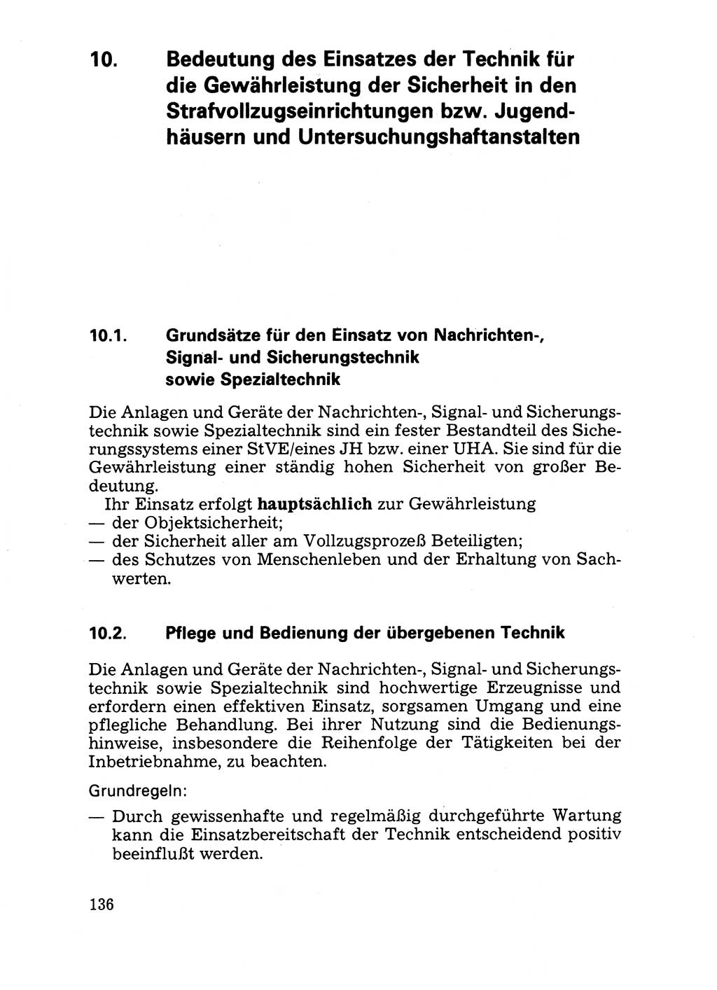 Handbuch für operative Dienste, Abteilung Strafvollzug (SV) [Ministerium des Innern (MdI) Deutsche Demokratische Republik (DDR)] 1981, Seite 136 (Hb. op. D. Abt. SV MdI DDR 1981, S. 136)