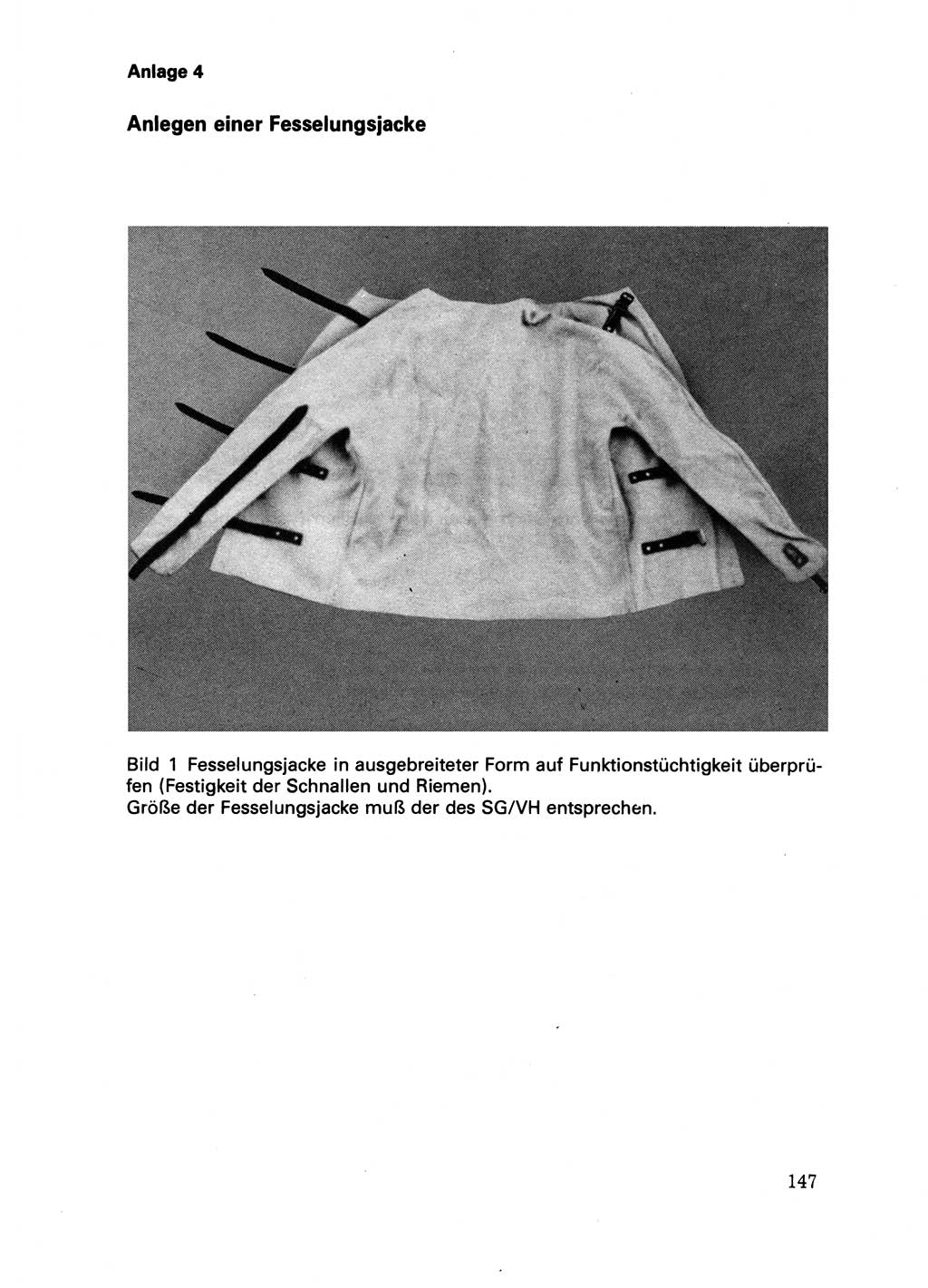 Handbuch für operative Dienste, Abteilung Strafvollzug (SV) [Ministerium des Innern (MdI) Deutsche Demokratische Republik (DDR)] 1981, Seite 147 (Hb. op. D. Abt. SV MdI DDR 1981, S. 147)