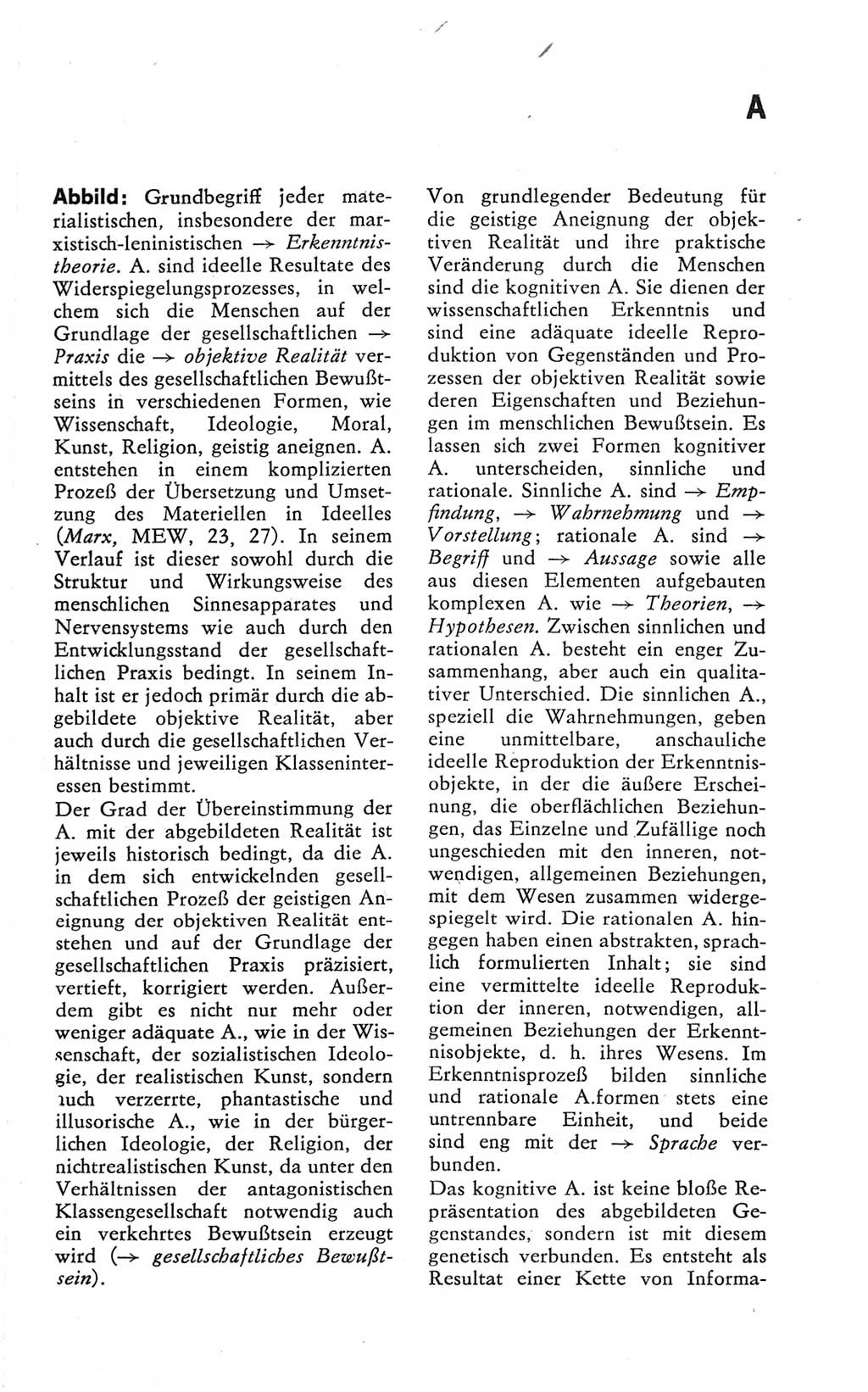Kleines Wörterbuch der marxistisch-leninistischen Philosophie [Deutsche Demokratische Republik (DDR)] 1981, Seite 9 (Kl. Wb. ML Phil. DDR 1981, S. 9)