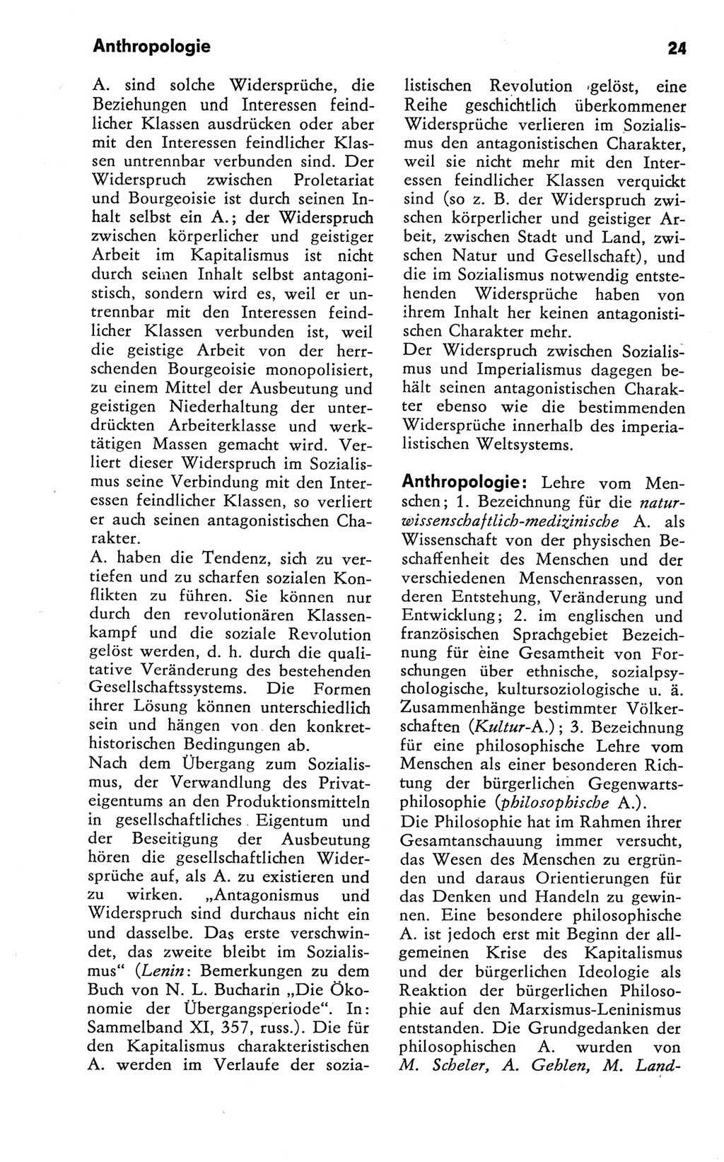 Kleines Wörterbuch der marxistisch-leninistischen Philosophie [Deutsche Demokratische Republik (DDR)] 1981, Seite 24 (Kl. Wb. ML Phil. DDR 1981, S. 24)