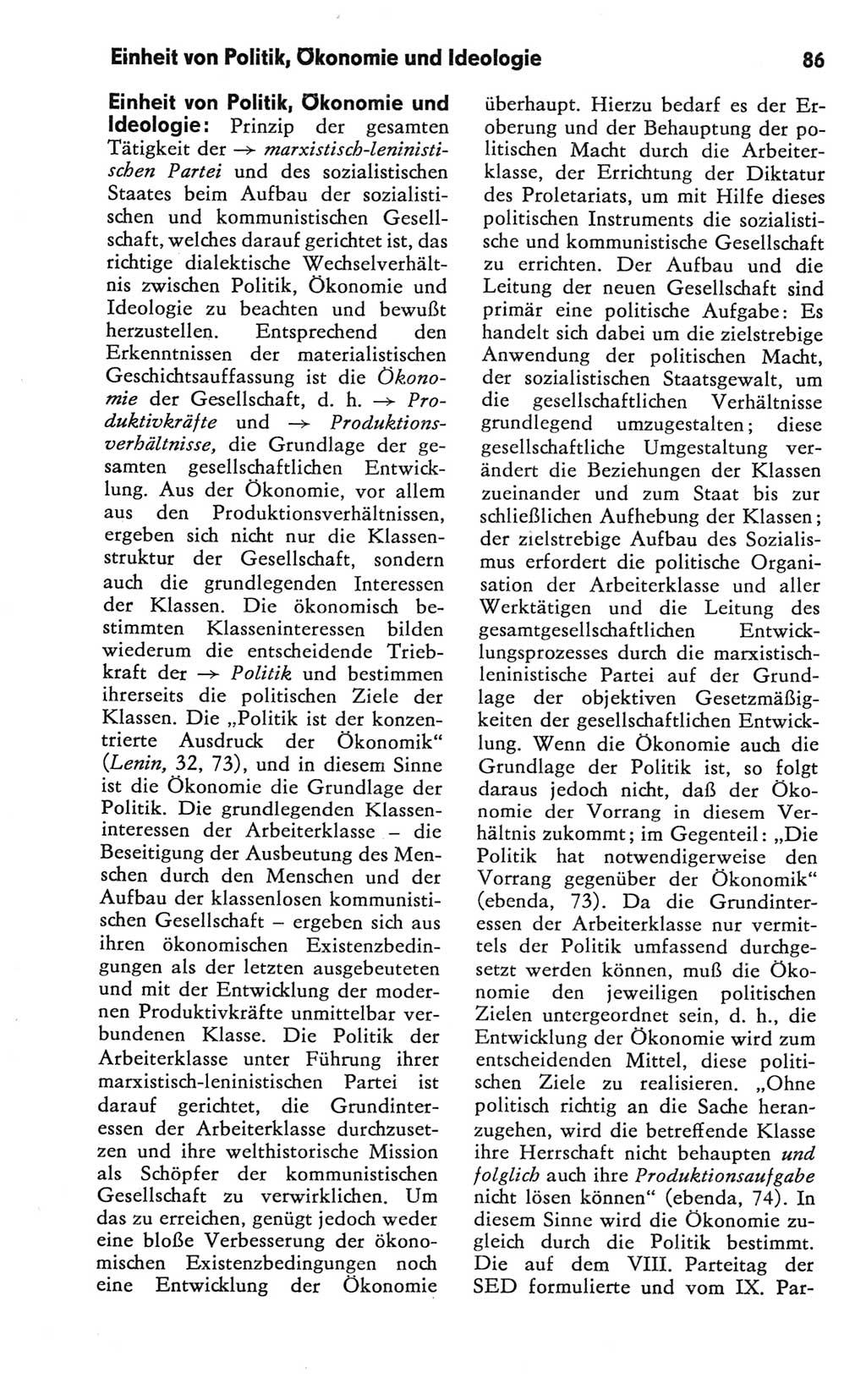 Kleines Wörterbuch der marxistisch-leninistischen Philosophie [Deutsche Demokratische Republik (DDR)] 1981, Seite 86 (Kl. Wb. ML Phil. DDR 1981, S. 86)