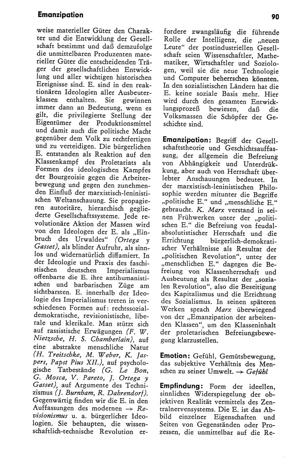 Kleines Wörterbuch der marxistisch-leninistischen Philosophie [Deutsche Demokratische Republik (DDR)] 1981, Seite 90 (Kl. Wb. ML Phil. DDR 1981, S. 90)