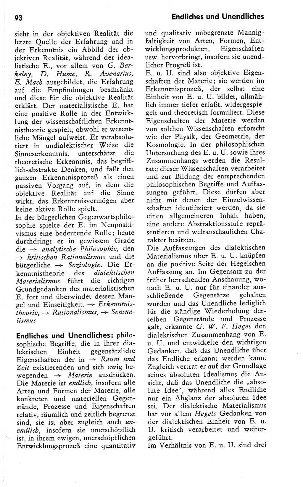 Kleines Wörterbuch der marxistisch-leninistischen Philosophie [Deutsche Demokratische Republik (DDR)] 1981, Seite 93 (Kl. Wb. ML Phil. DDR 1981, S. 93)