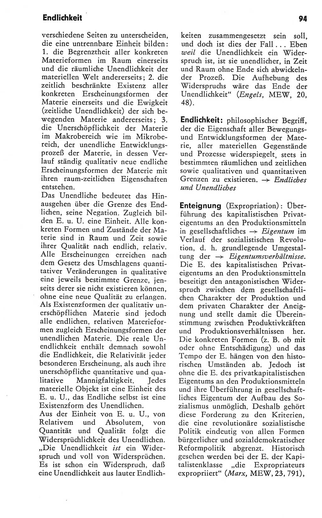 Kleines Wörterbuch der marxistisch-leninistischen Philosophie [Deutsche Demokratische Republik (DDR)] 1981, Seite 94 (Kl. Wb. ML Phil. DDR 1981, S. 94)