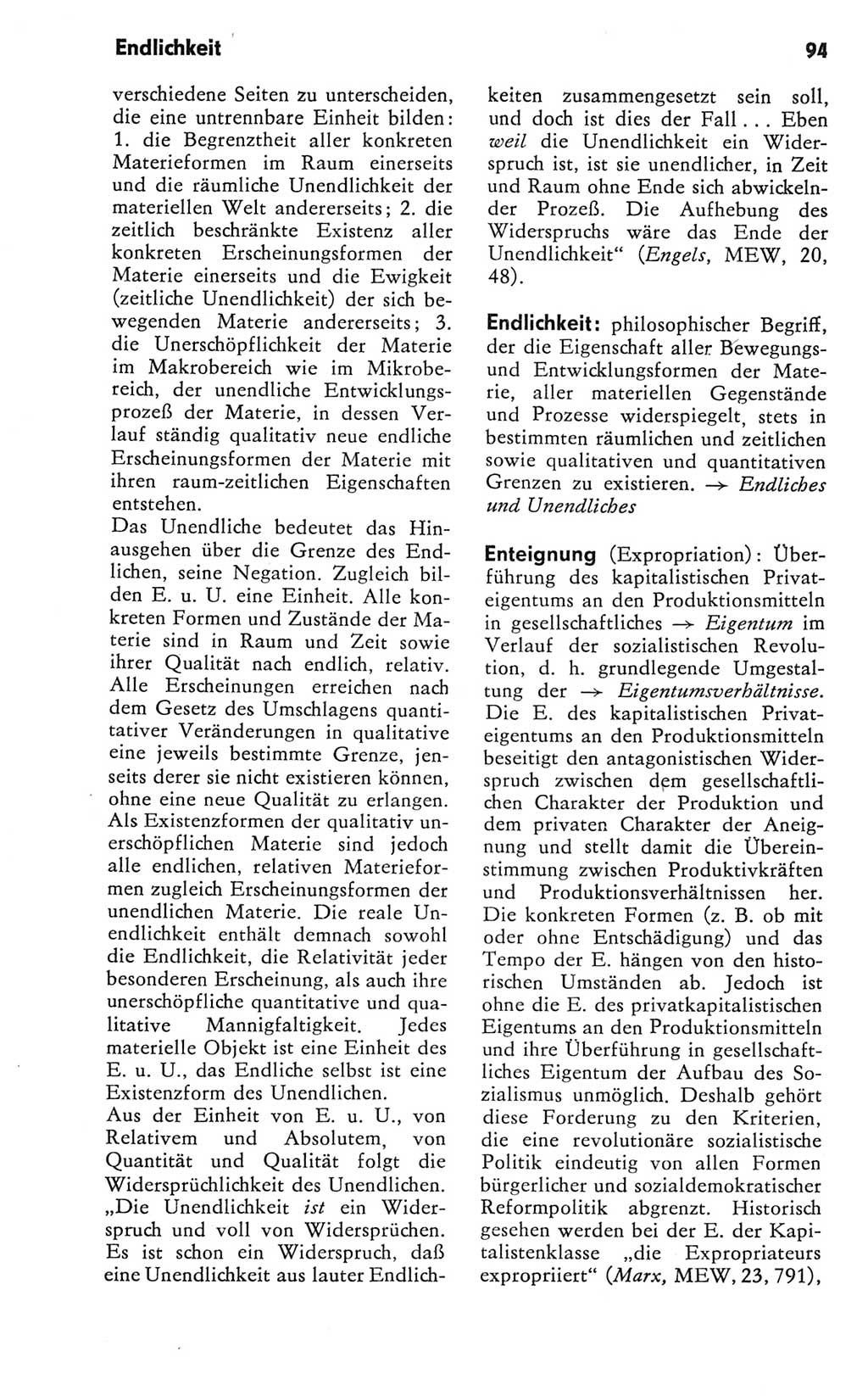 Kleines Wörterbuch der marxistisch-leninistischen Philosophie [Deutsche Demokratische Republik (DDR)] 1981, Seite 94 (Kl. Wb. ML Phil. DDR 1981, S. 94)