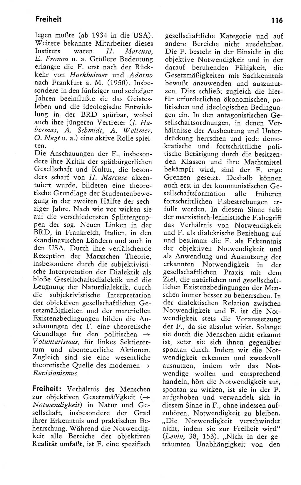Kleines Wörterbuch der marxistisch-leninistischen Philosophie [Deutsche Demokratische Republik (DDR)] 1981, Seite 116 (Kl. Wb. ML Phil. DDR 1981, S. 116)