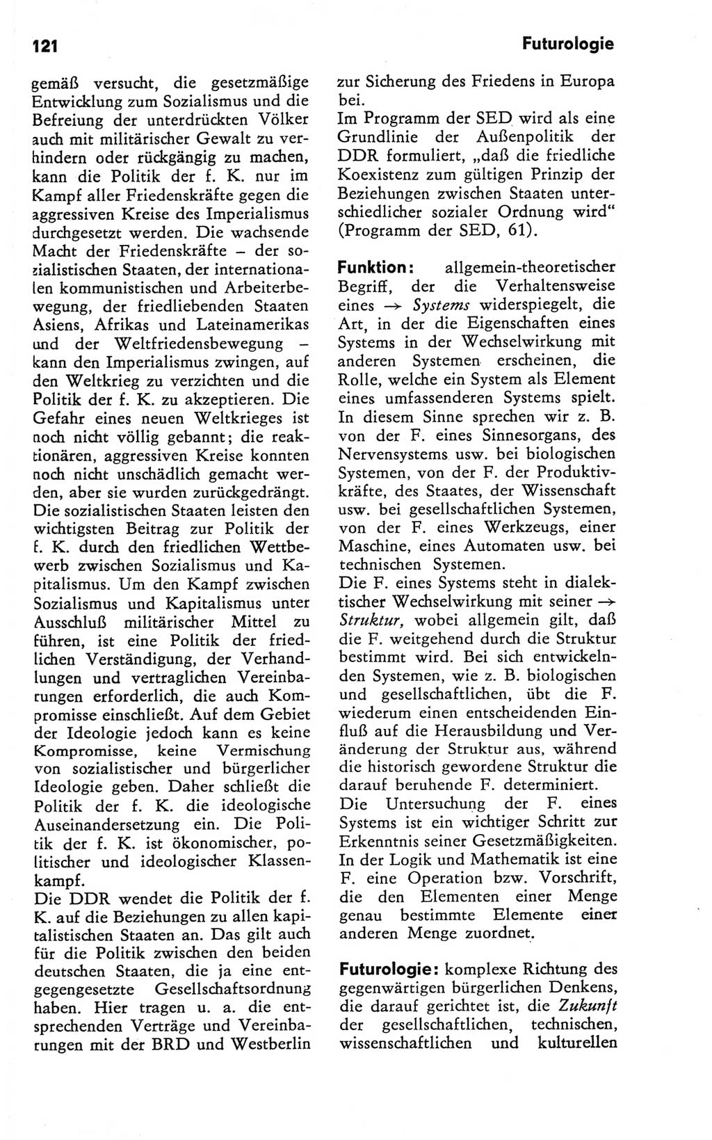 Kleines Wörterbuch der marxistisch-leninistischen Philosophie [Deutsche Demokratische Republik (DDR)] 1981, Seite 121 (Kl. Wb. ML Phil. DDR 1981, S. 121)