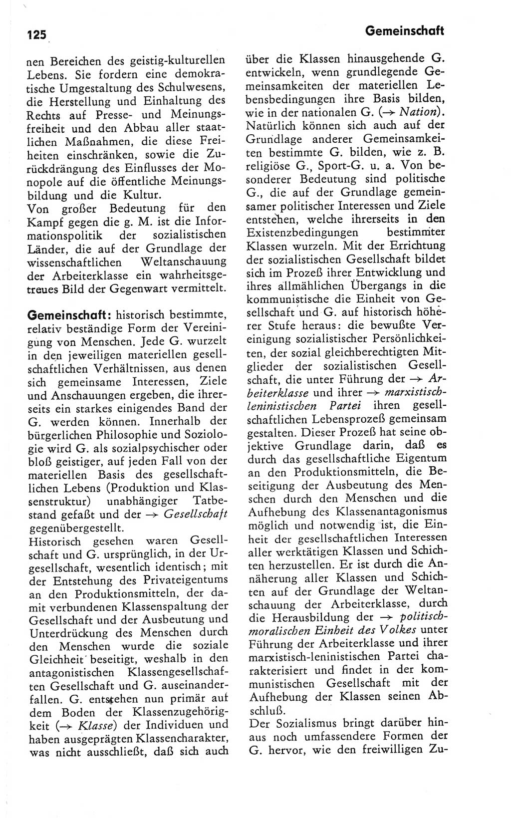 Kleines Wörterbuch der marxistisch-leninistischen Philosophie [Deutsche Demokratische Republik (DDR)] 1981, Seite 125 (Kl. Wb. ML Phil. DDR 1981, S. 125)