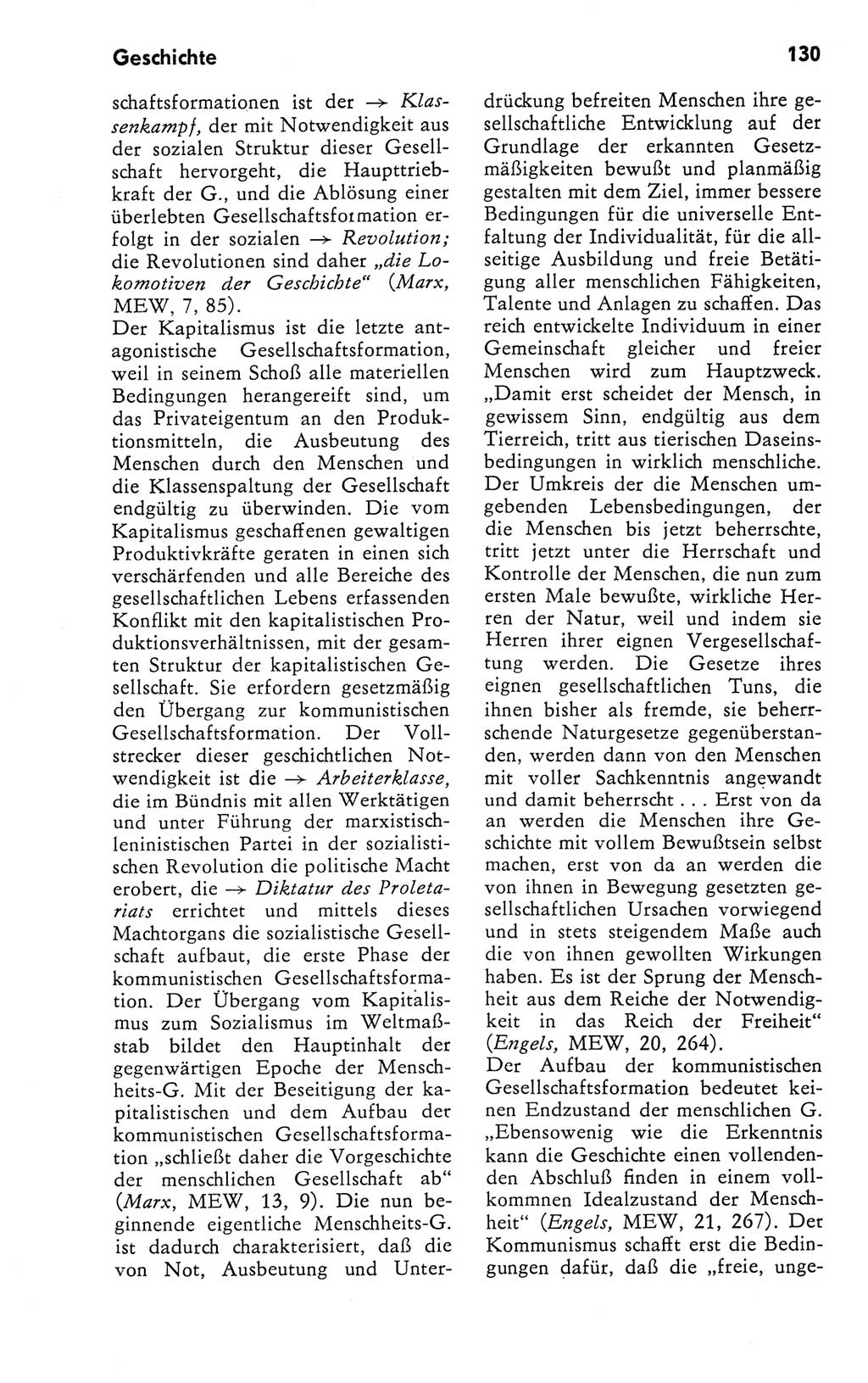 Kleines Wörterbuch der marxistisch-leninistischen Philosophie [Deutsche Demokratische Republik (DDR)] 1981, Seite 130 (Kl. Wb. ML Phil. DDR 1981, S. 130)