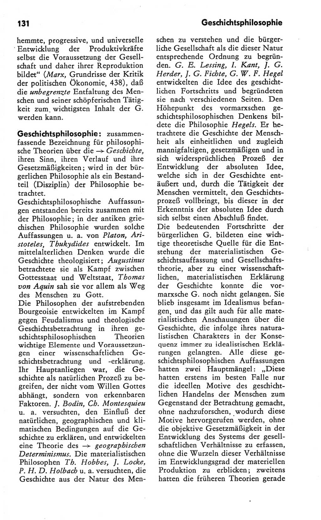 Kleines Wörterbuch der marxistisch-leninistischen Philosophie [Deutsche Demokratische Republik (DDR)] 1981, Seite 131 (Kl. Wb. ML Phil. DDR 1981, S. 131)