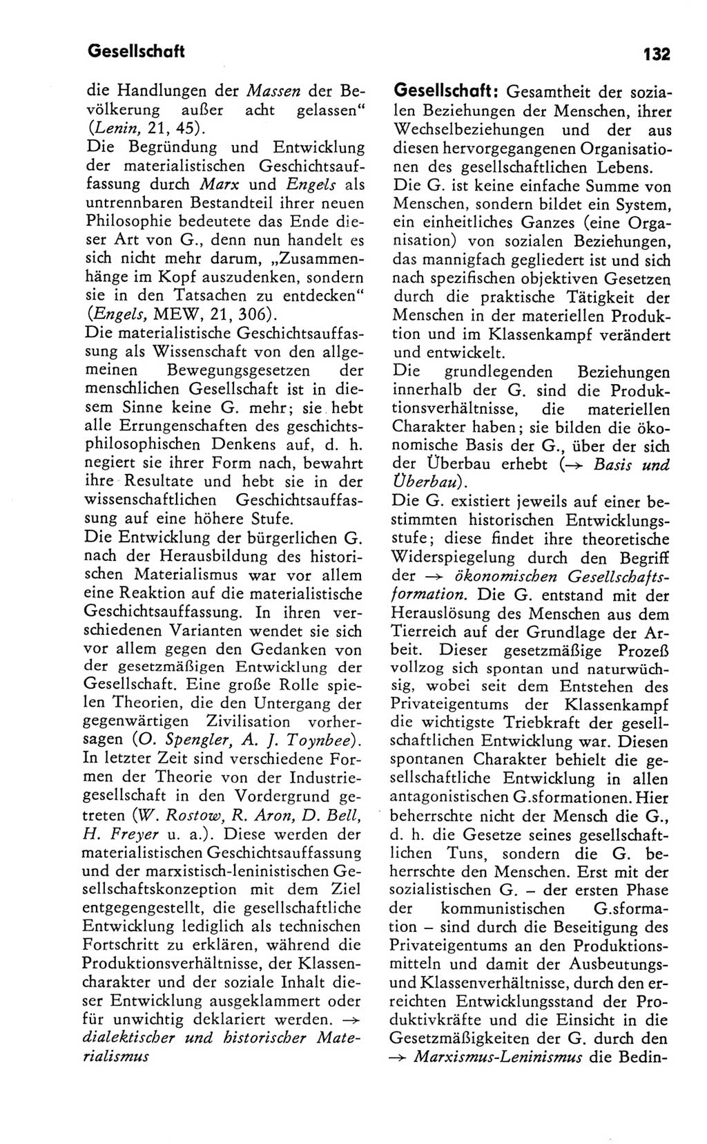 Kleines Wörterbuch der marxistisch-leninistischen Philosophie [Deutsche Demokratische Republik (DDR)] 1981, Seite 132 (Kl. Wb. ML Phil. DDR 1981, S. 132)