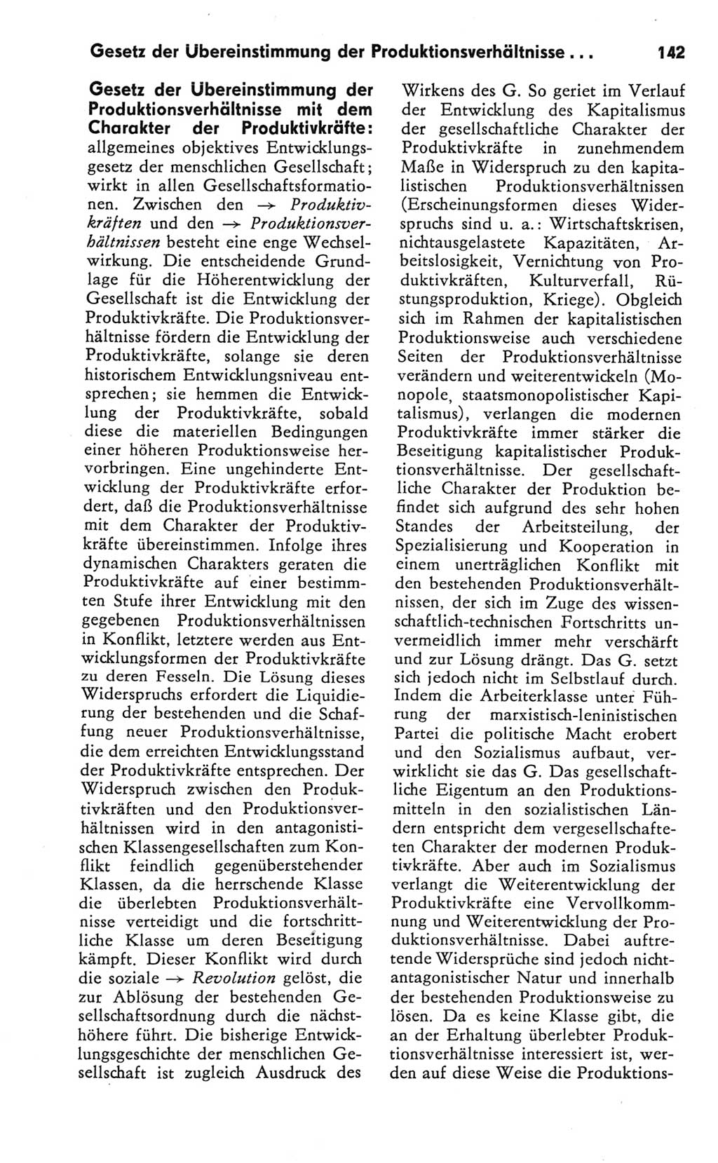 Kleines Wörterbuch der marxistisch-leninistischen Philosophie [Deutsche Demokratische Republik (DDR)] 1981, Seite 142 (Kl. Wb. ML Phil. DDR 1981, S. 142)
