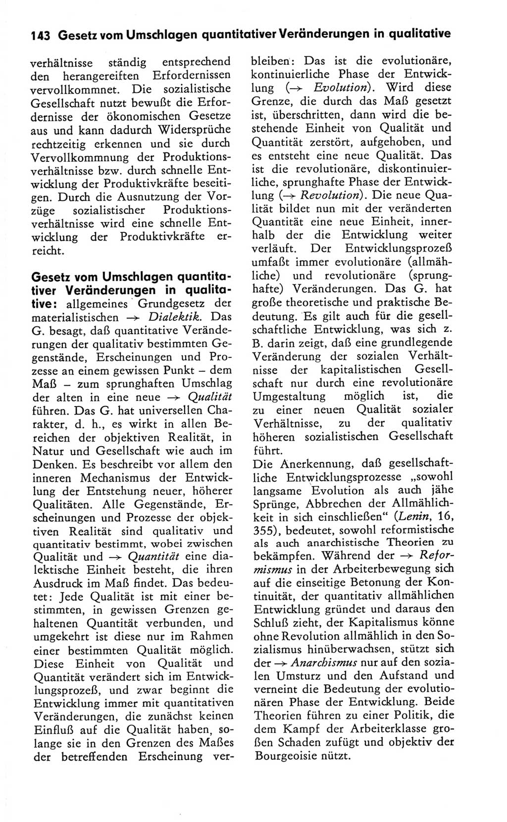 Kleines Wörterbuch der marxistisch-leninistischen Philosophie [Deutsche Demokratische Republik (DDR)] 1981, Seite 143 (Kl. Wb. ML Phil. DDR 1981, S. 143)