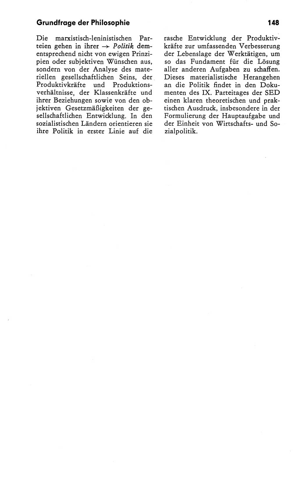 Kleines Wörterbuch der marxistisch-leninistischen Philosophie [Deutsche Demokratische Republik (DDR)] 1981, Seite 148 (Kl. Wb. ML Phil. DDR 1981, S. 148)