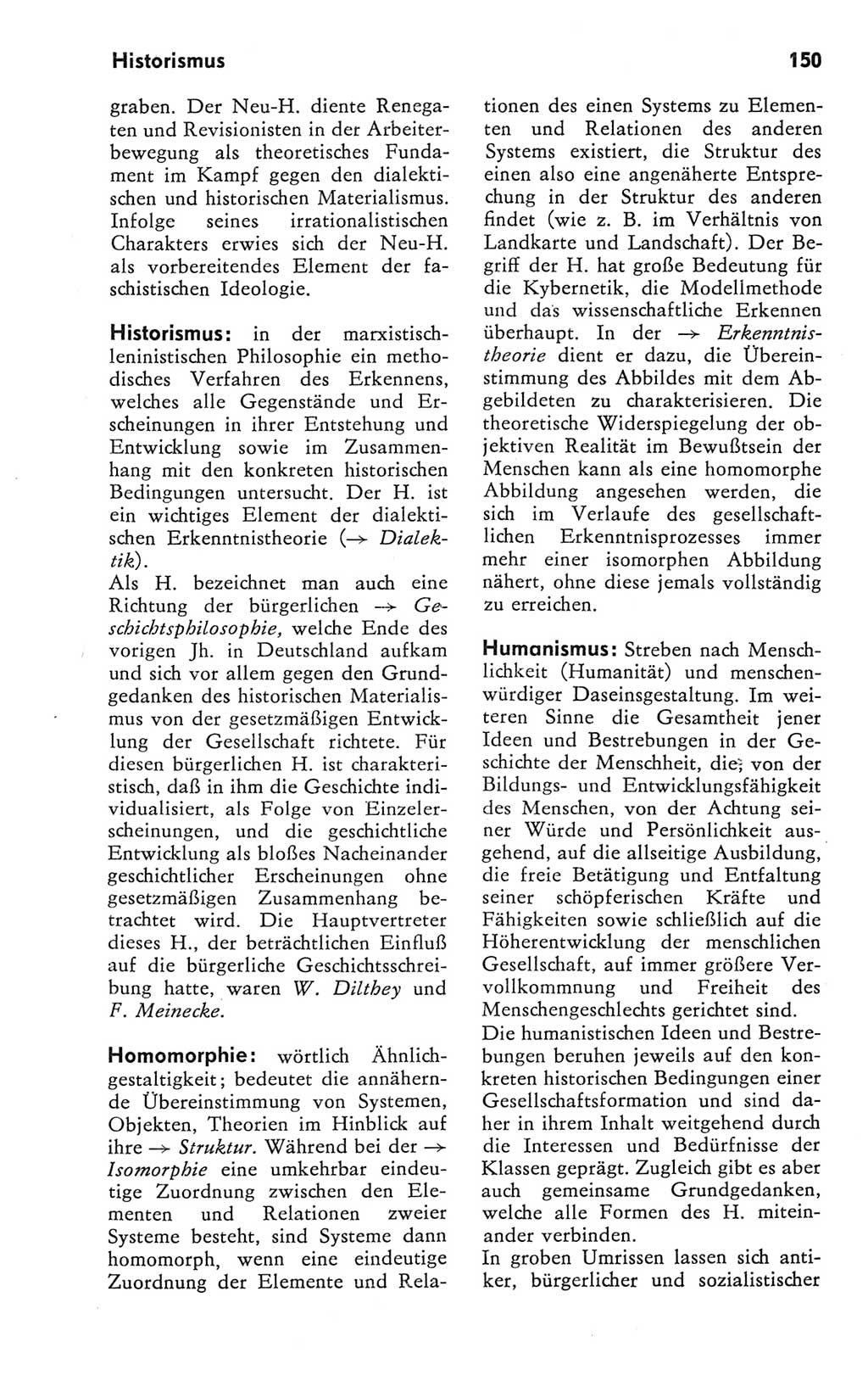 Kleines Wörterbuch der marxistisch-leninistischen Philosophie [Deutsche Demokratische Republik (DDR)] 1981, Seite 150 (Kl. Wb. ML Phil. DDR 1981, S. 150)