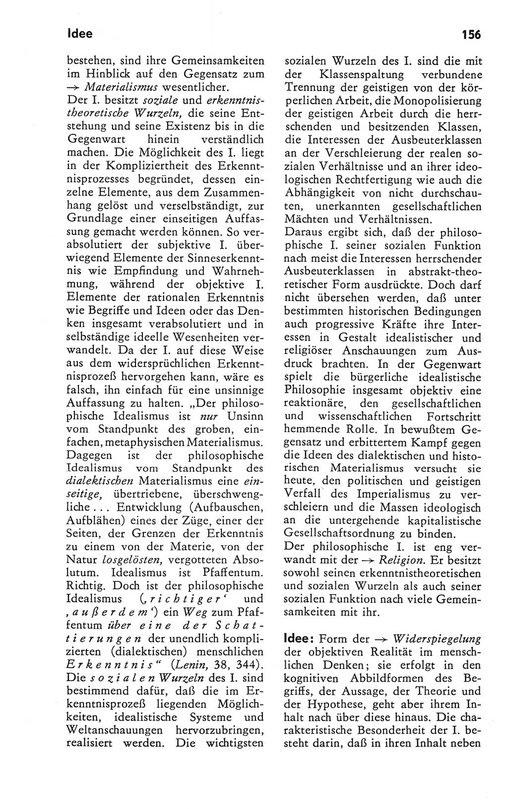 Kleines Wörterbuch der marxistisch-leninistischen Philosophie [Deutsche Demokratische Republik (DDR)] 1981, Seite 156 (Kl. Wb. ML Phil. DDR 1981, S. 156)
