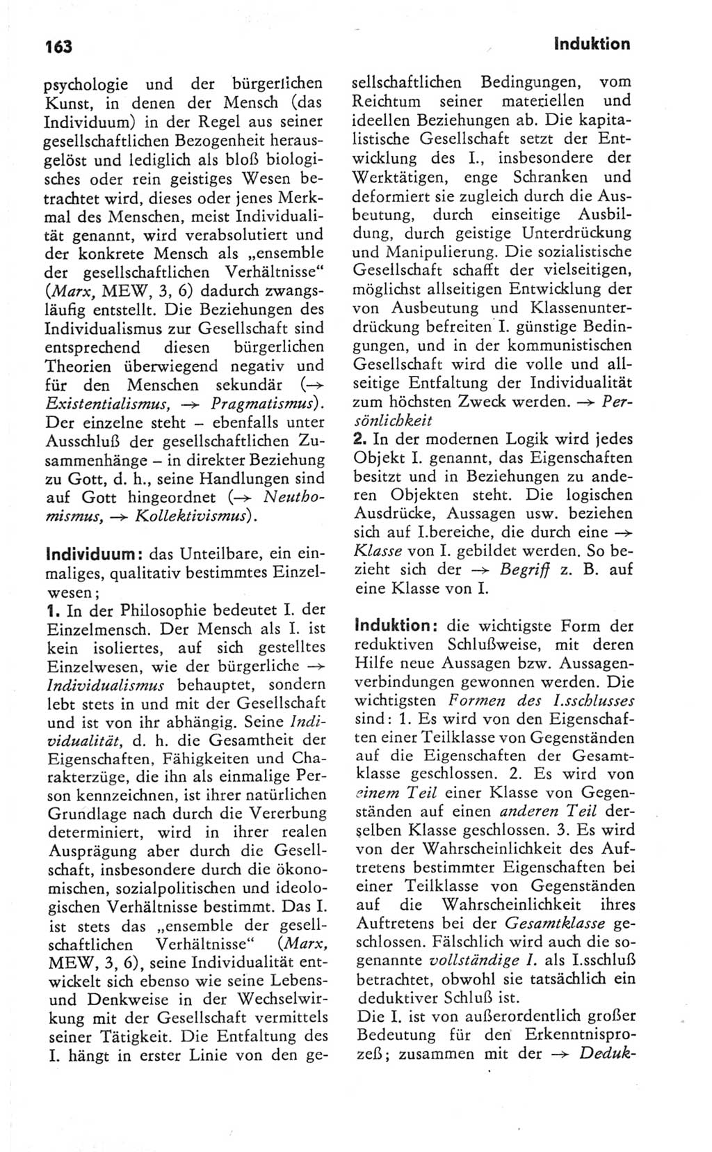 Kleines Wörterbuch der marxistisch-leninistischen Philosophie [Deutsche Demokratische Republik (DDR)] 1981, Seite 163 (Kl. Wb. ML Phil. DDR 1981, S. 163)