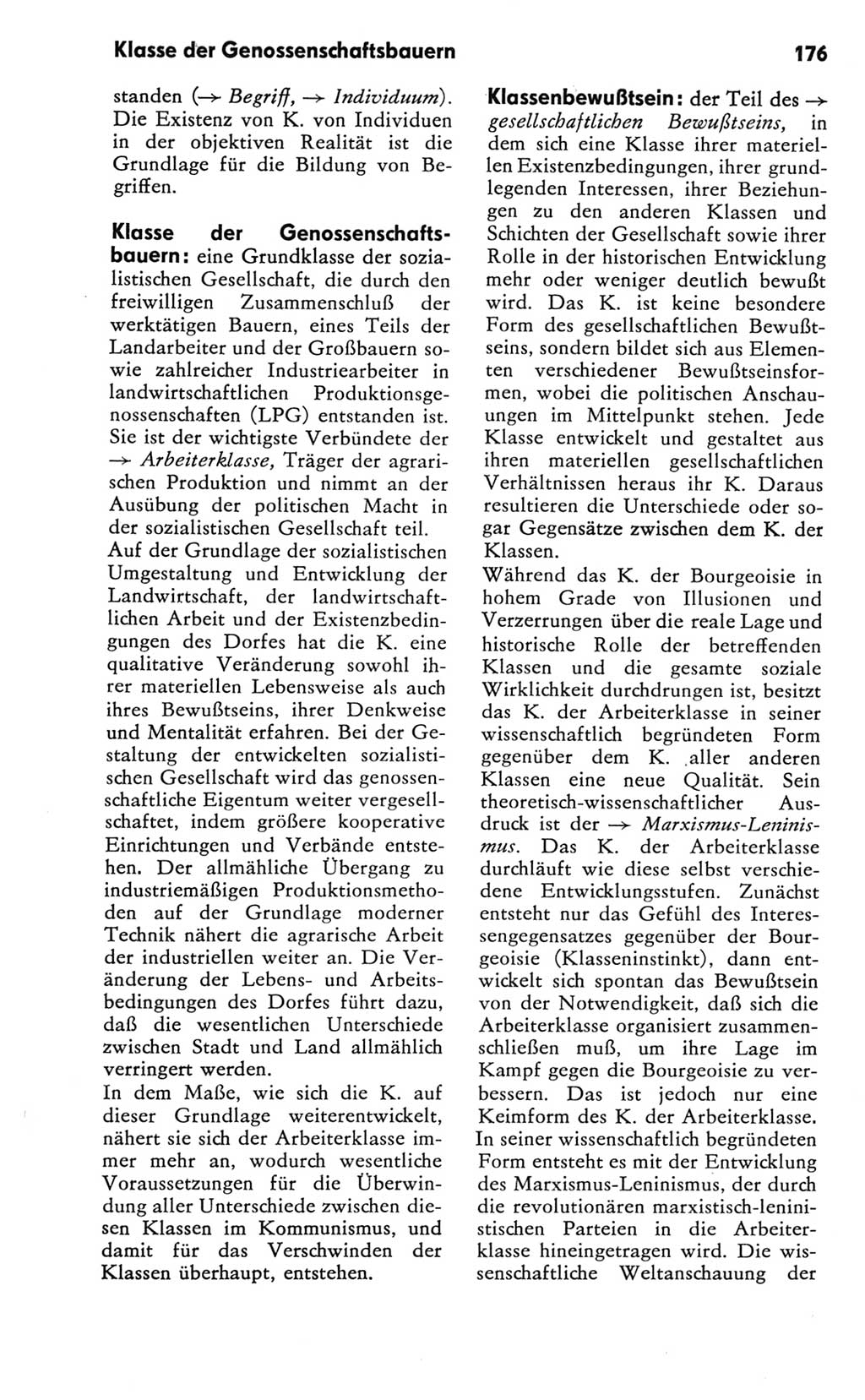 Kleines Wörterbuch der marxistisch-leninistischen Philosophie [Deutsche Demokratische Republik (DDR)] 1981, Seite 176 (Kl. Wb. ML Phil. DDR 1981, S. 176)