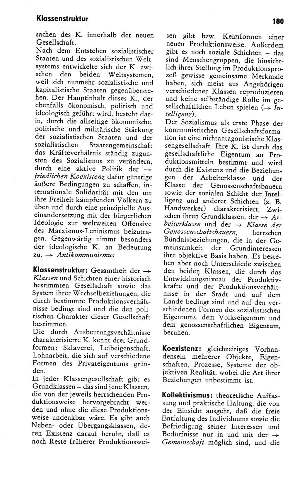 Kleines Wörterbuch der marxistisch-leninistischen Philosophie [Deutsche Demokratische Republik (DDR)] 1981, Seite 180 (Kl. Wb. ML Phil. DDR 1981, S. 180)