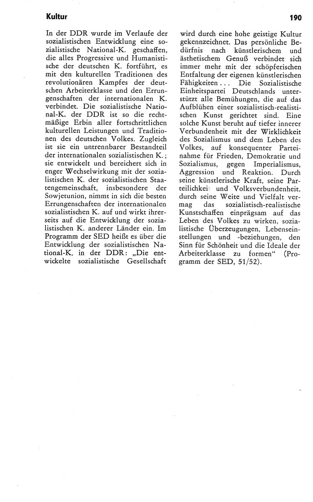 Kleines Wörterbuch der marxistisch-leninistischen Philosophie [Deutsche Demokratische Republik (DDR)] 1981, Seite 190 (Kl. Wb. ML Phil. DDR 1981, S. 190)