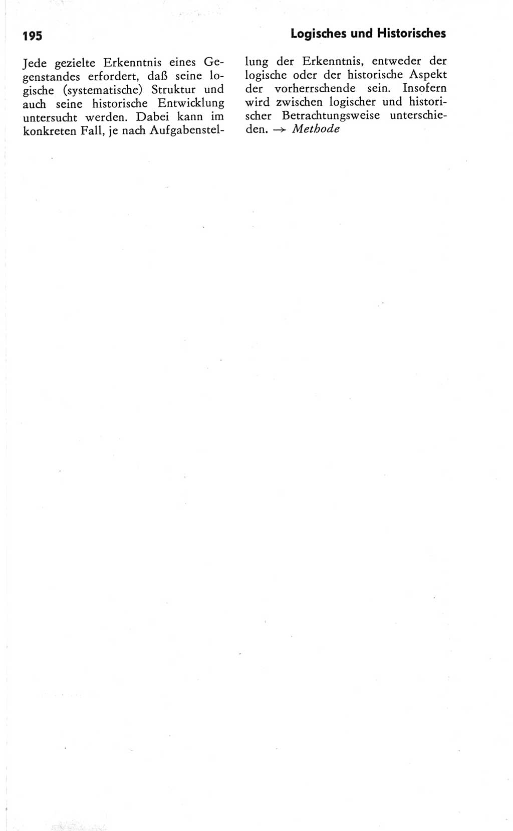 Kleines Wörterbuch der marxistisch-leninistischen Philosophie [Deutsche Demokratische Republik (DDR)] 1981, Seite 195 (Kl. Wb. ML Phil. DDR 1981, S. 195)