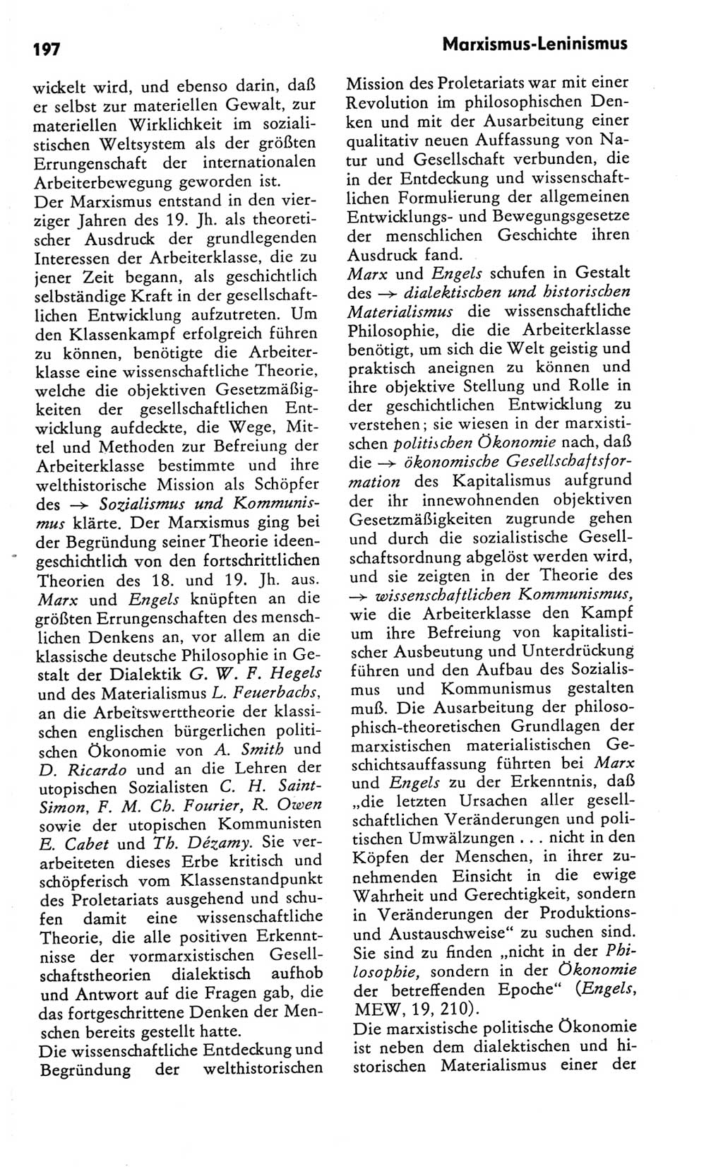 Kleines Wörterbuch der marxistisch-leninistischen Philosophie [Deutsche Demokratische Republik (DDR)] 1981, Seite 197 (Kl. Wb. ML Phil. DDR 1981, S. 197)