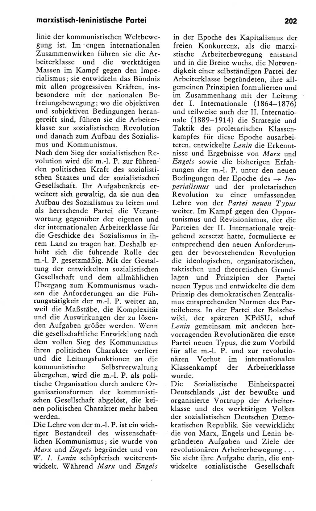 Kleines Wörterbuch der marxistisch-leninistischen Philosophie [Deutsche Demokratische Republik (DDR)] 1981, Seite 202 (Kl. Wb. ML Phil. DDR 1981, S. 202)