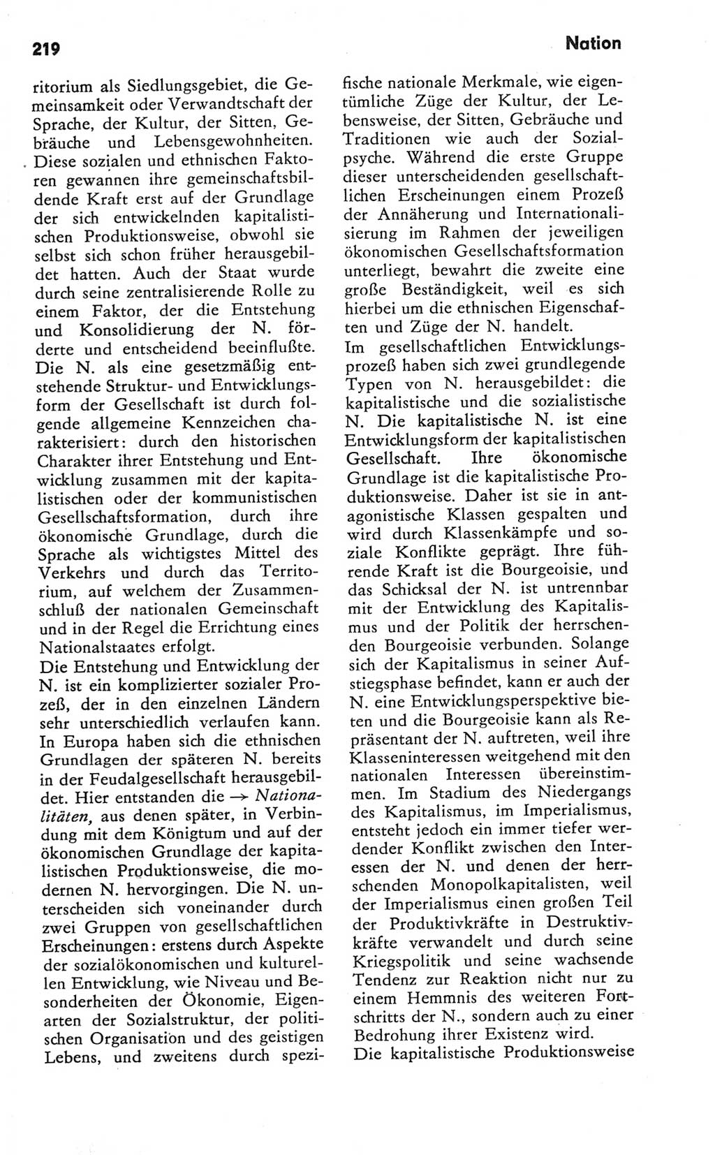 Kleines Wörterbuch der marxistisch-leninistischen Philosophie [Deutsche Demokratische Republik (DDR)] 1981, Seite 219 (Kl. Wb. ML Phil. DDR 1981, S. 219)