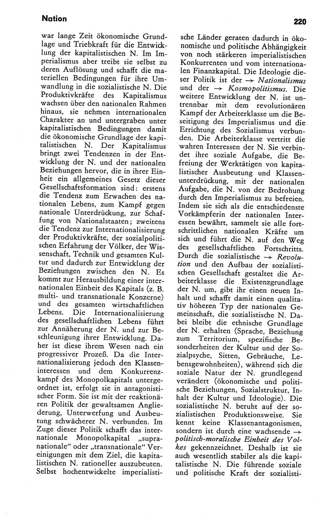 Kleines Wörterbuch der marxistisch-leninistischen Philosophie [Deutsche Demokratische Republik (DDR)] 1981, Seite 220 (Kl. Wb. ML Phil. DDR 1981, S. 220)