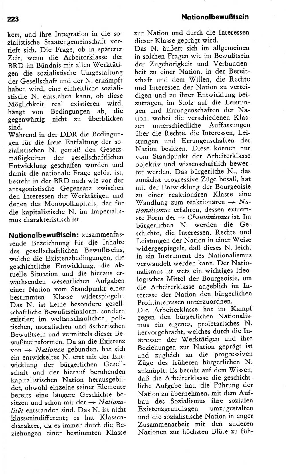 Kleines Wörterbuch der marxistisch-leninistischen Philosophie [Deutsche Demokratische Republik (DDR)] 1981, Seite 223 (Kl. Wb. ML Phil. DDR 1981, S. 223)