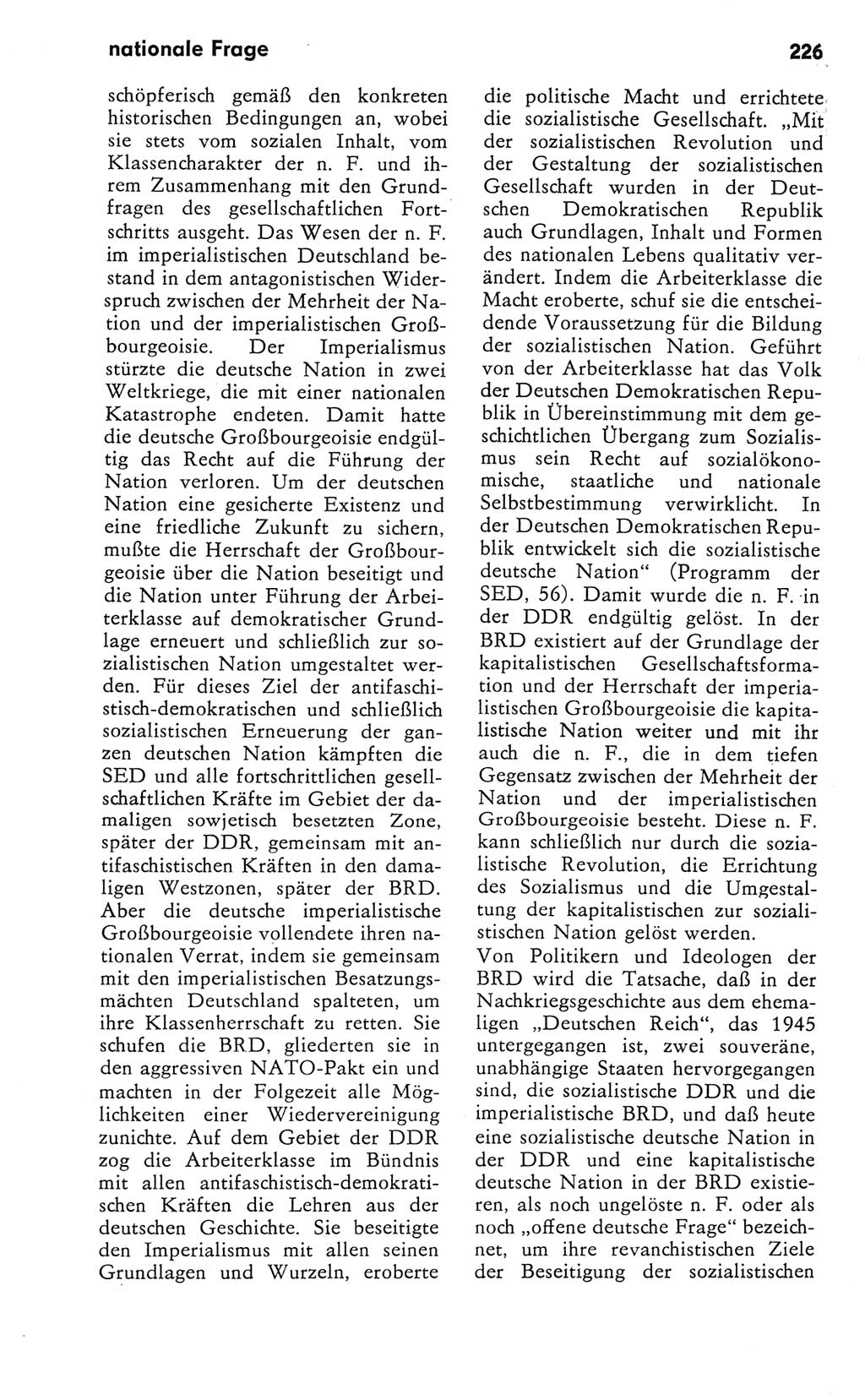 Kleines Wörterbuch der marxistisch-leninistischen Philosophie [Deutsche Demokratische Republik (DDR)] 1981, Seite 226 (Kl. Wb. ML Phil. DDR 1981, S. 226)
