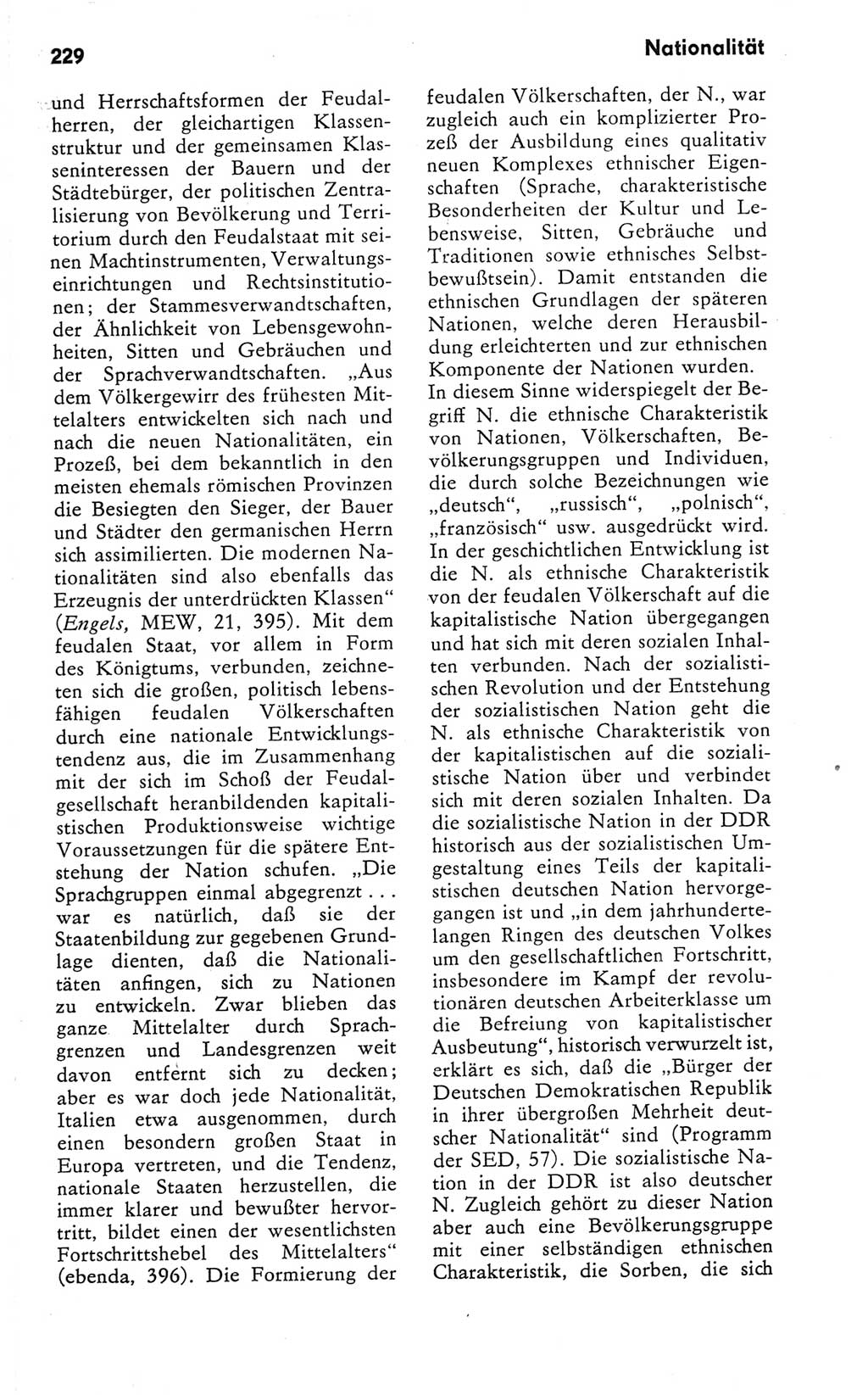Kleines Wörterbuch der marxistisch-leninistischen Philosophie [Deutsche Demokratische Republik (DDR)] 1981, Seite 229 (Kl. Wb. ML Phil. DDR 1981, S. 229)