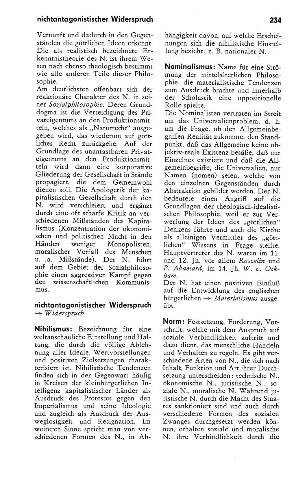 Kleines Wörterbuch der marxistisch-leninistischen Philosophie [Deutsche Demokratische Republik (DDR)] 1981, Seite 234 (Kl. Wb. ML Phil. DDR 1981, S. 234)