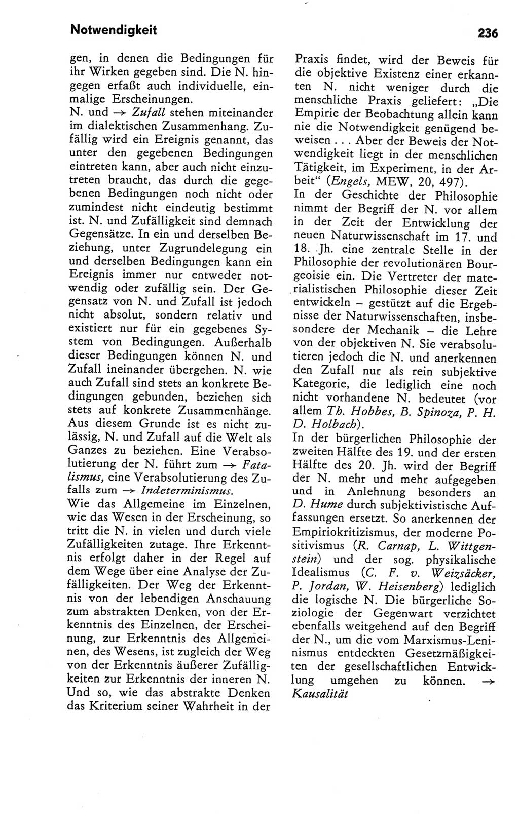 Kleines Wörterbuch der marxistisch-leninistischen Philosophie [Deutsche Demokratische Republik (DDR)] 1981, Seite 236 (Kl. Wb. ML Phil. DDR 1981, S. 236)