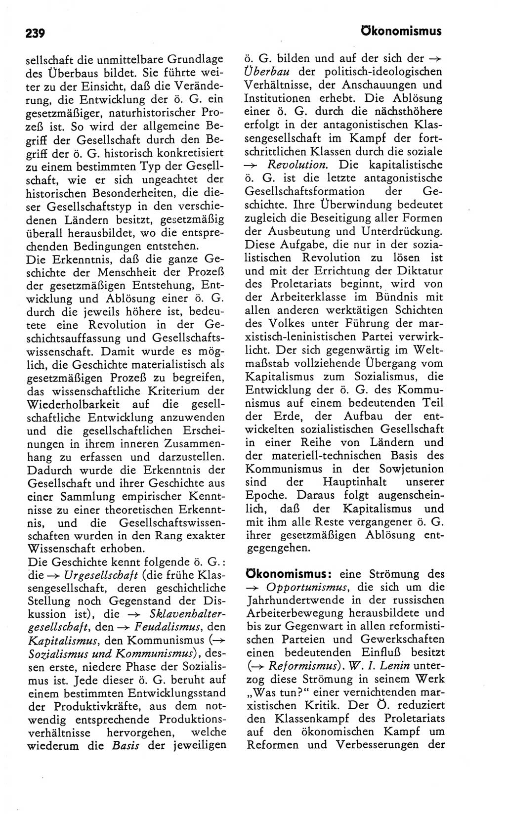 Kleines Wörterbuch der marxistisch-leninistischen Philosophie [Deutsche Demokratische Republik (DDR)] 1981, Seite 239 (Kl. Wb. ML Phil. DDR 1981, S. 239)
