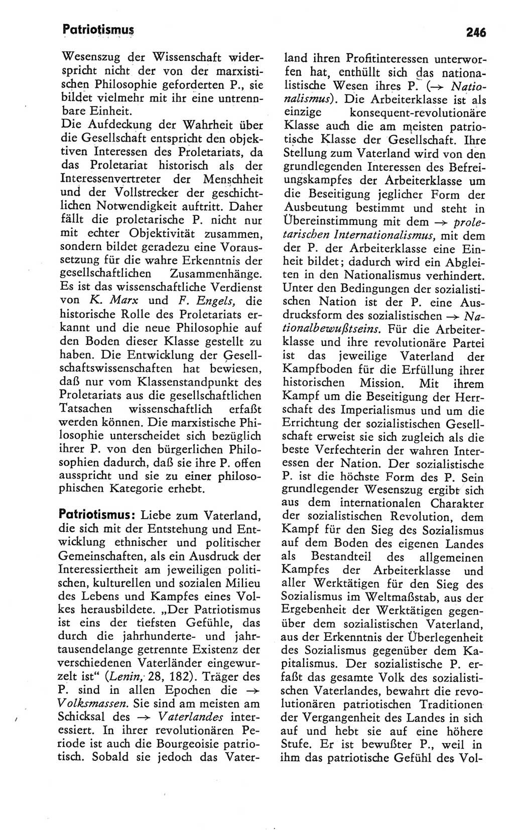 Kleines Wörterbuch der marxistisch-leninistischen Philosophie [Deutsche Demokratische Republik (DDR)] 1981, Seite 246 (Kl. Wb. ML Phil. DDR 1981, S. 246)